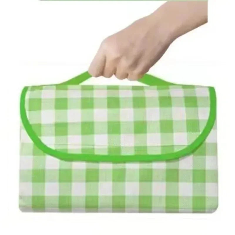 Foldable Picnic Mat Waterproof Picnic Blanket Strap Mat Oxford Cloth Beach Mats Ultralight Picnic Pad Outdoor Travel Large Thick