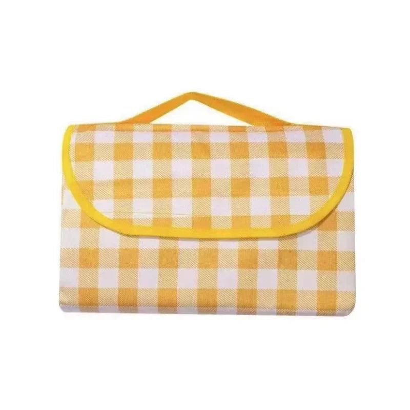 Foldable Picnic Mat Waterproof Picnic Blanket Strap Mat Oxford Cloth Beach Mats Ultralight Picnic Pad Outdoor Travel Large Thick