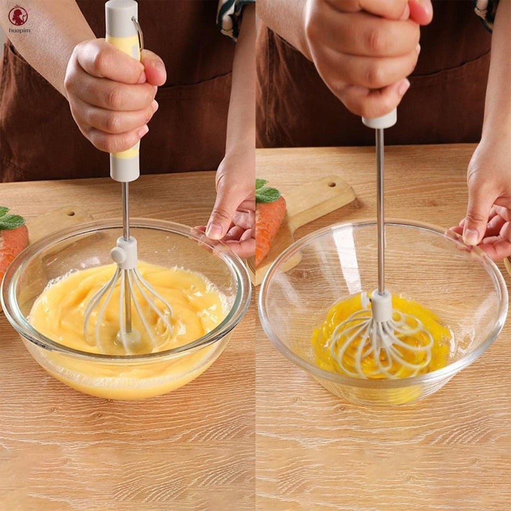SpinWhisk – Batidora de huevos leche semiautomática sin esfuerzo